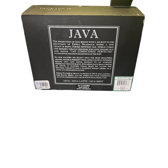 Rocky Patel Java the 58 Mint Corona Drew Estate Empty Cigar Box Black - Picture 4 of 12